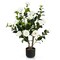 Faux Camellia Flower Tree 38 Inch Decorative Indoor Plant Pot